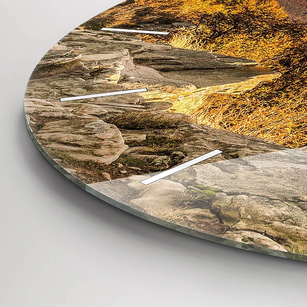 Wanduhr rund mit motiv Bieszczady-Gebirge