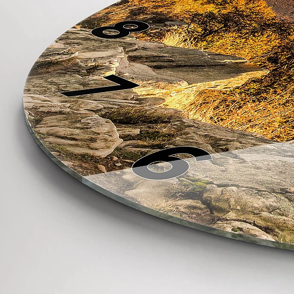 Wanduhr rund mit motiv Bieszczady-Gebirge
