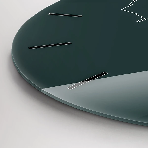 Wanduhr rund mit motiv Line-art der Stadt Brünn