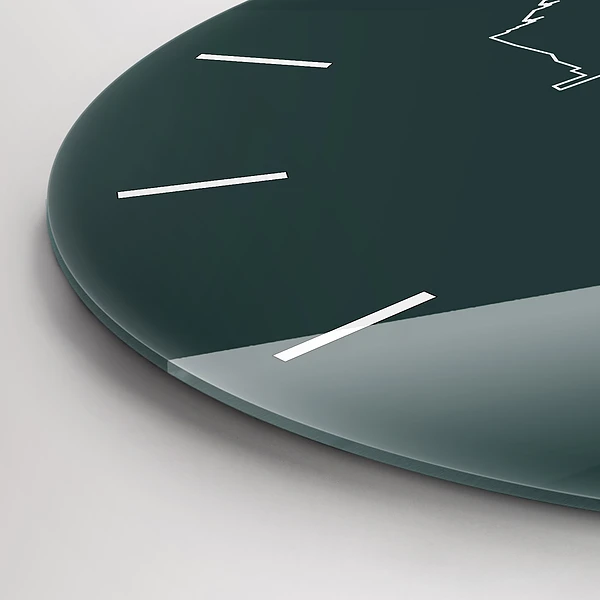 Wanduhr rund mit motiv Line-art der Stadt Brünn