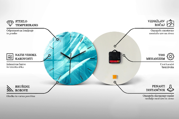 Wanduhr rund Mähren Ländliche Landschaft