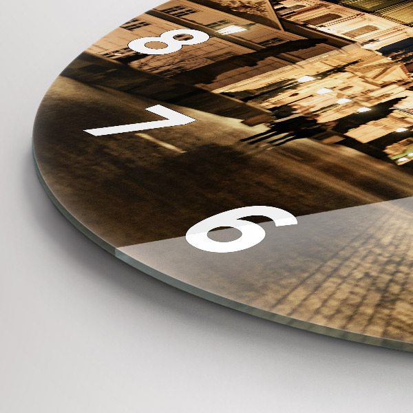 Wanduhr rund Karlsbrücke in Prag