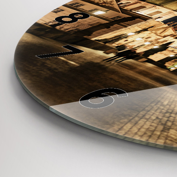 Wanduhr rund Karlsbrücke in Prag