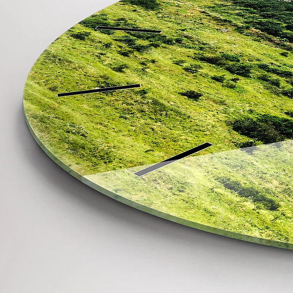 Wanduhr rund mit motiv Zipser Burg in der Slowakei