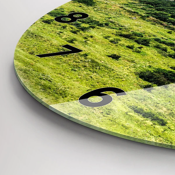 Wanduhr rund mit motiv Zipser Burg in der Slowakei
