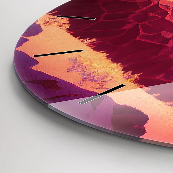 Wanduhr rund mit motiv Illustration der Wüste von Arizona