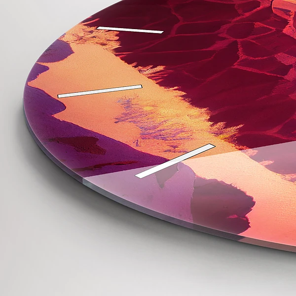 Wanduhr rund mit motiv Illustration der Wüste von Arizona