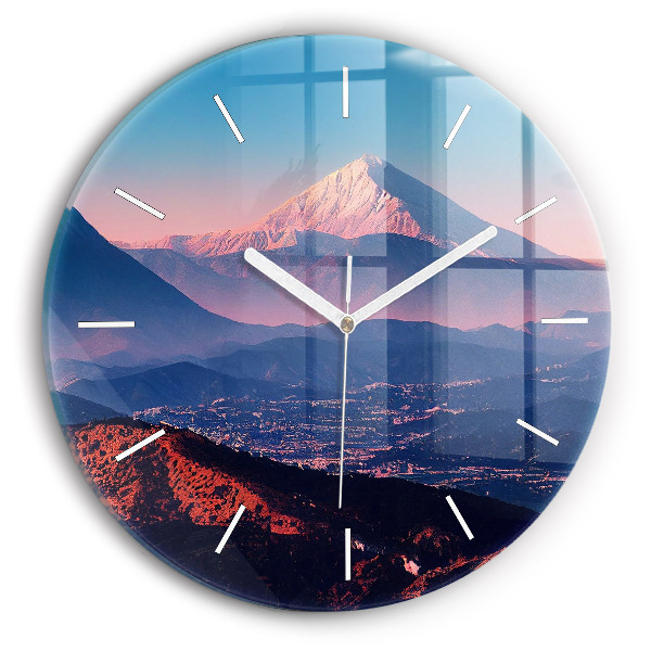 Wanduhr rund Berge in San Antonio USA