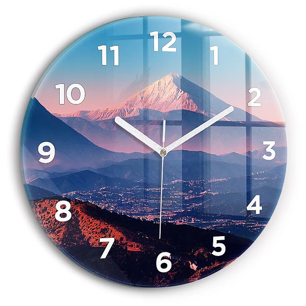 Wanduhr rund Berge in San Antonio USA