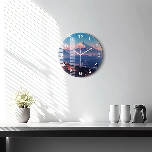 Wanduhr rund Berge in San Antonio USA