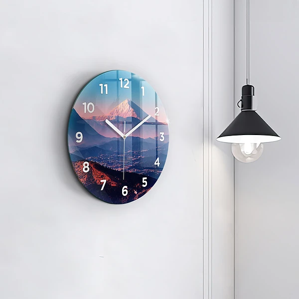 Wanduhr rund Berge in San Antonio USA