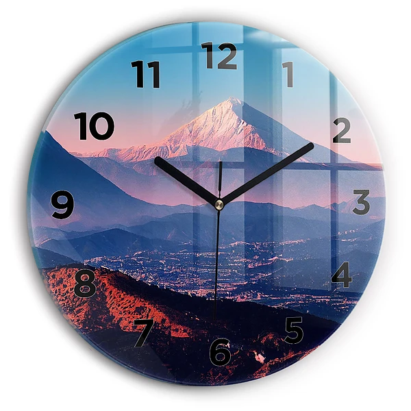 Wanduhr rund Berge in San Antonio USA