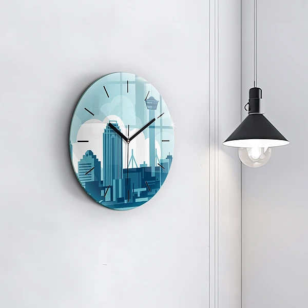 Wanduhr rund Architektur in den USA