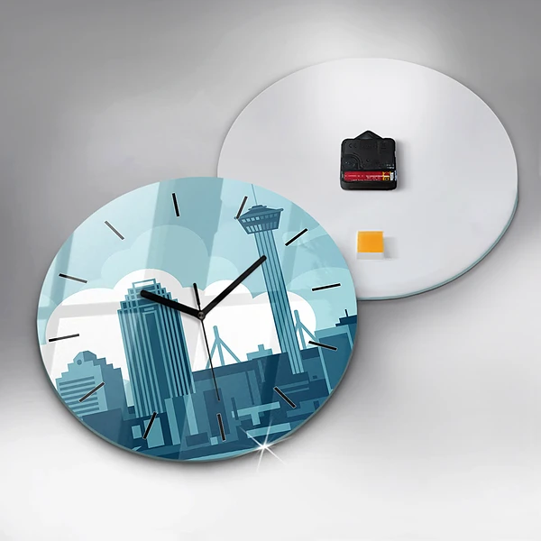 Wanduhr rund Architektur in den USA