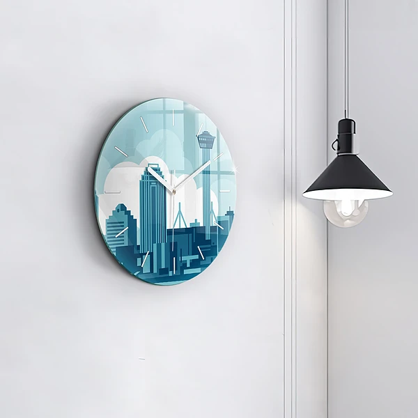 Wanduhr rund Architektur in den USA