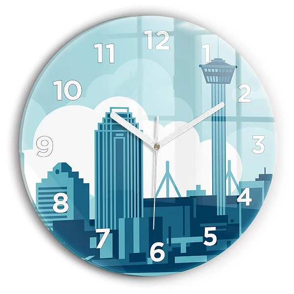 Wanduhr rund Architektur in den USA