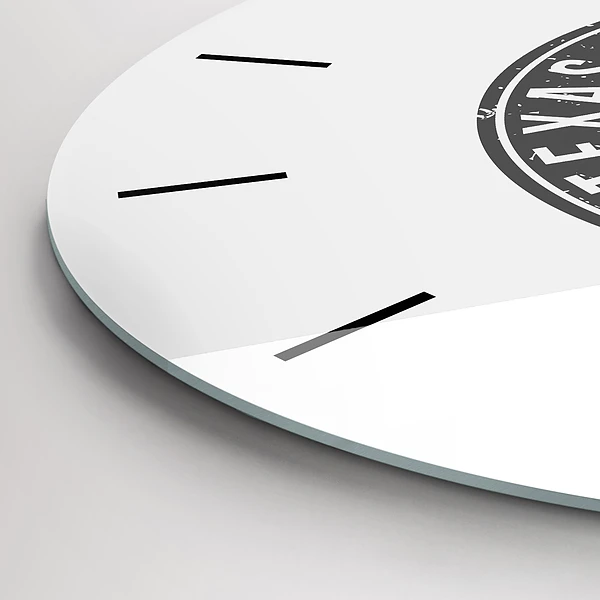 Wanduhr rund Texas-Briefmarke