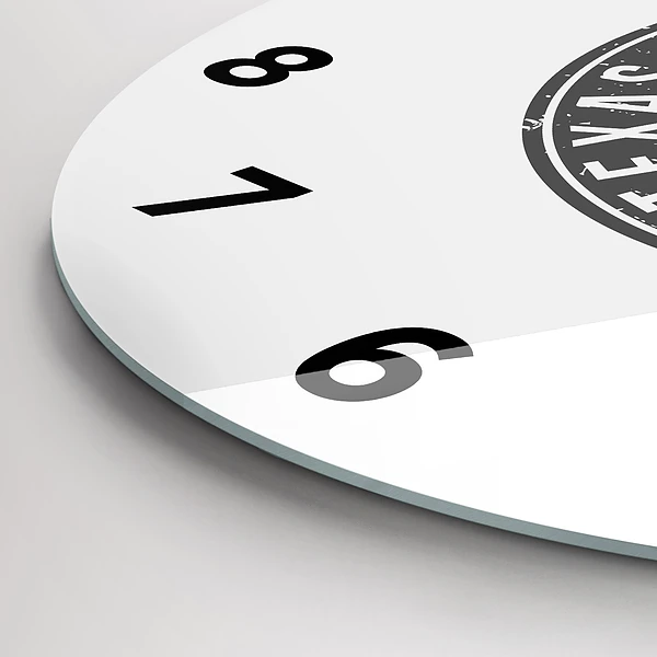 Wanduhr rund Texas-Briefmarke