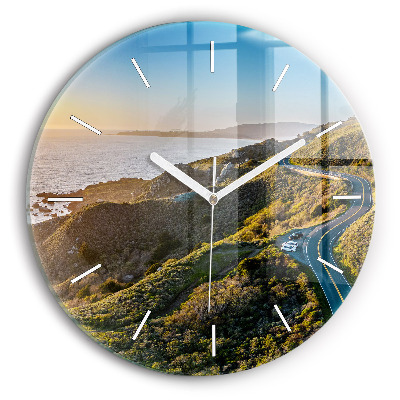 Wanduhr glas rund Straße in San Francisco