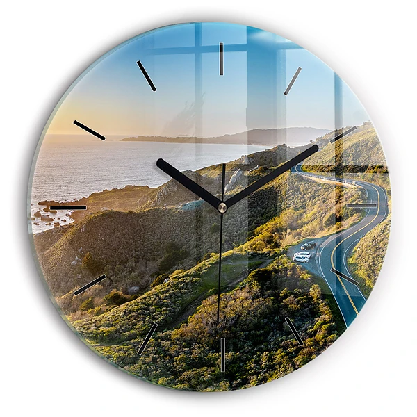 Wanduhr glas rund Straße in San Francisco