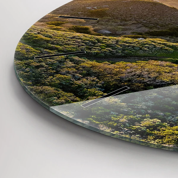 Wanduhr glas rund Straße in San Francisco