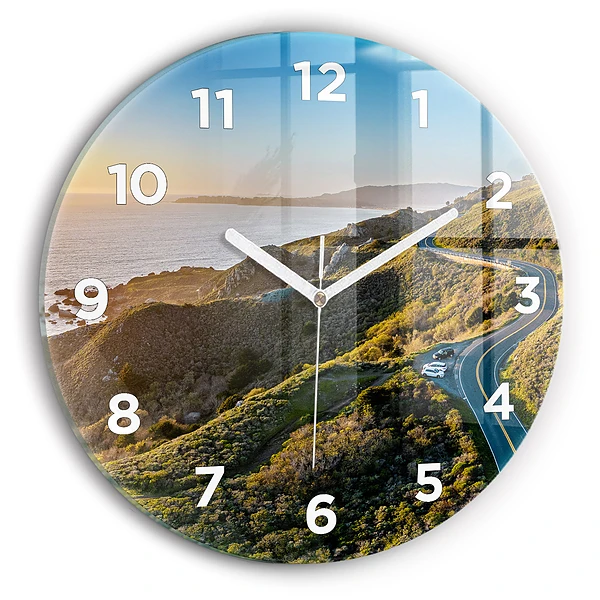 Wanduhr glas rund Straße in San Francisco