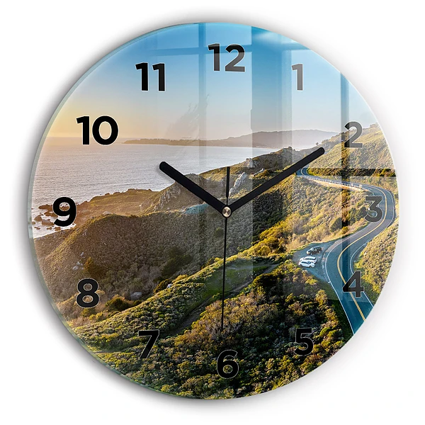 Wanduhr glas rund Straße in San Francisco