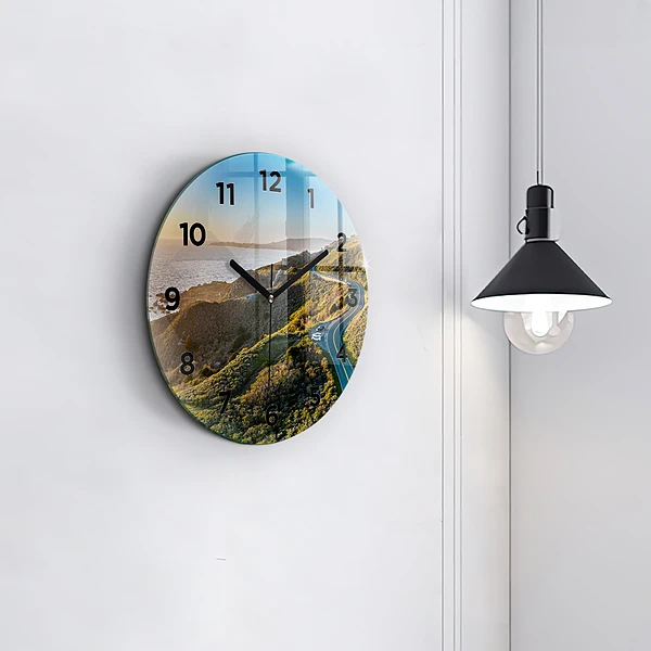 Wanduhr glas rund Straße in San Francisco