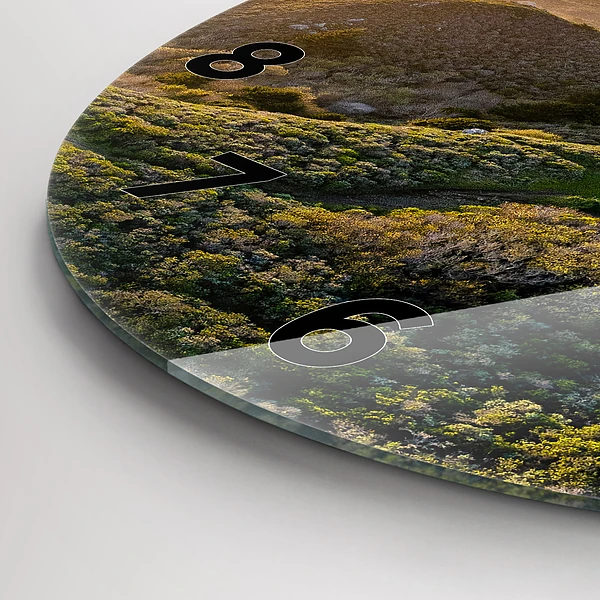 Wanduhr glas rund Straße in San Francisco