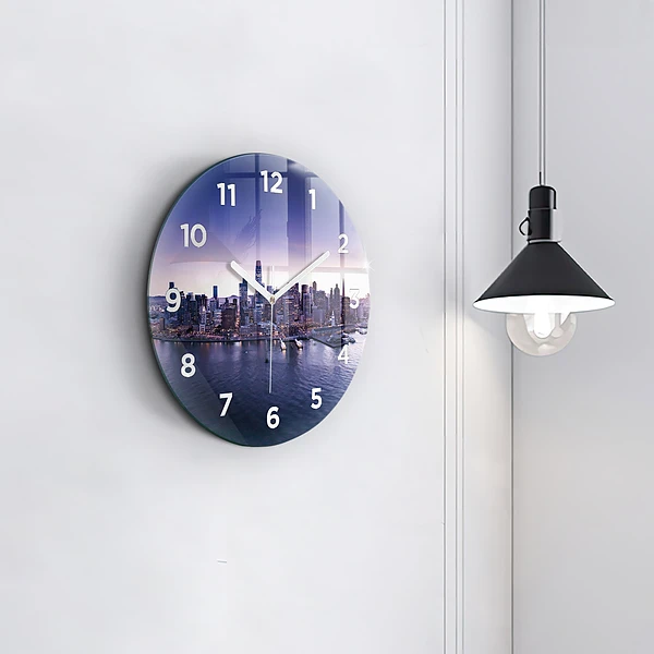 Wanduhr glas rund Ansicht von San Francisco