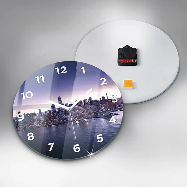 Wanduhr glas rund Ansicht von San Francisco