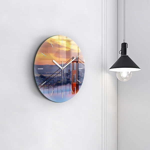 Wanduhr rund Brücke von San Francisco