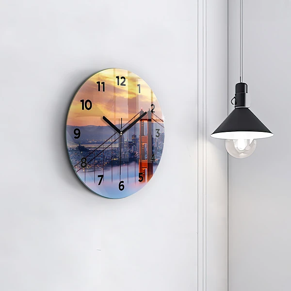 Wanduhr rund Brücke von San Francisco