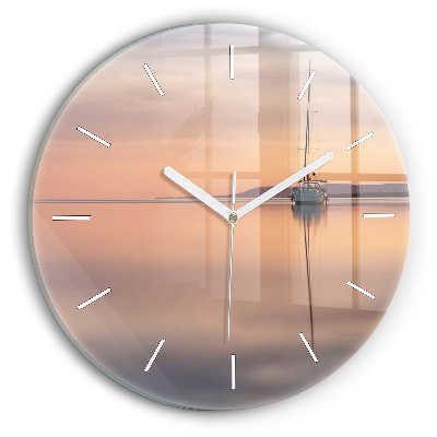 Wanduhr rund mit motiv Balaton (Plattensee) USA