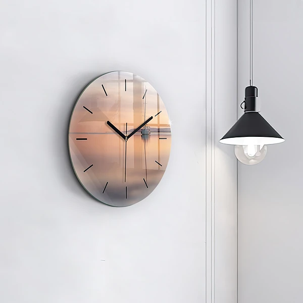 Wanduhr rund mit motiv Balaton (Plattensee) USA