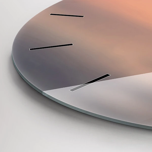 Wanduhr rund mit motiv Balaton (Plattensee) USA