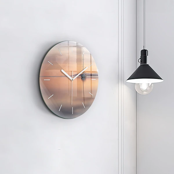 Wanduhr rund mit motiv Balaton (Plattensee) USA