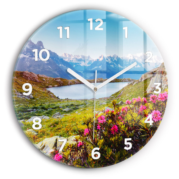 Wanduhr rund Gletscher Mont Blanc Chamonix