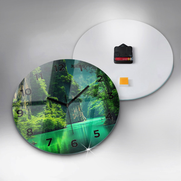 Wanduhr rund mit motiv Naturlandschaft in Thailand