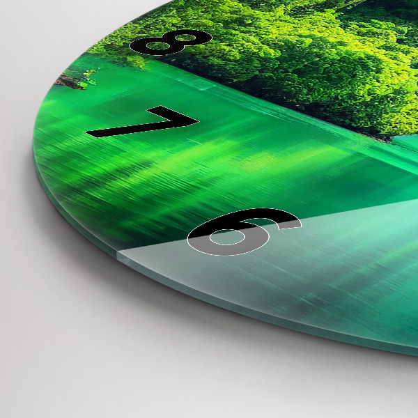 Wanduhr rund mit motiv Naturlandschaft in Thailand