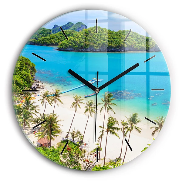 Wanduhr rund mit motiv Nationalpark Thailand