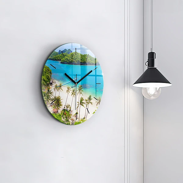 Wanduhr rund mit motiv Nationalpark Thailand