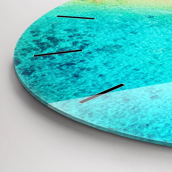 Wanduhr rund mit motiv Tropischer Strand von Koh Tao