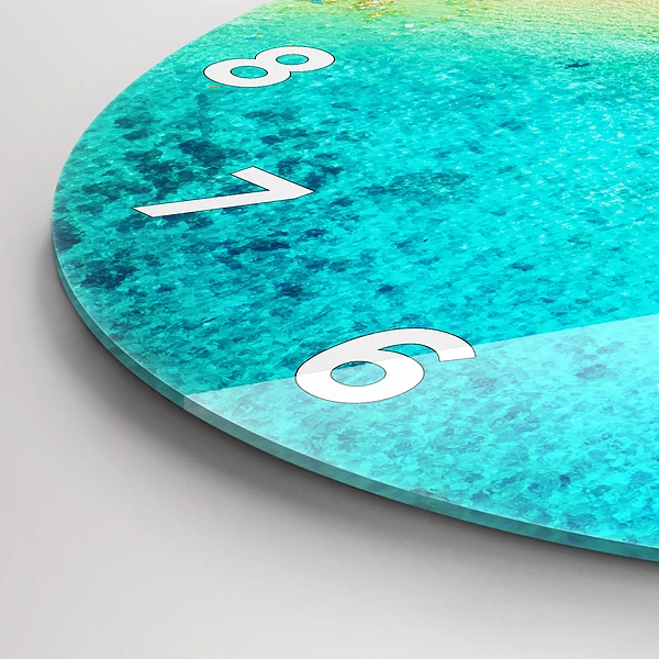 Wanduhr rund mit motiv Tropischer Strand von Koh Tao
