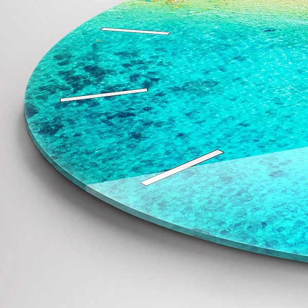 Wanduhr rund mit motiv Tropischer Strand von Koh Tao