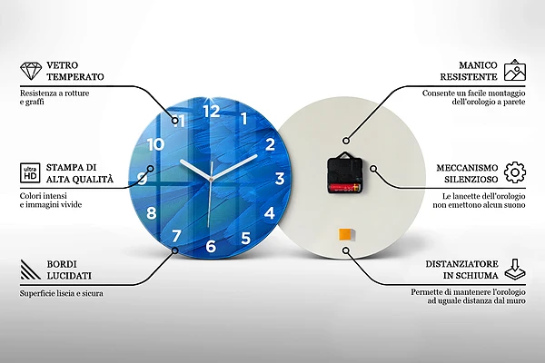 Wanduhr rund mit motiv Tropischer Strand von Koh Tao