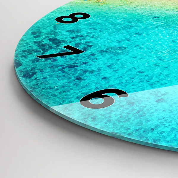 Wanduhr rund mit motiv Tropischer Strand von Koh Tao