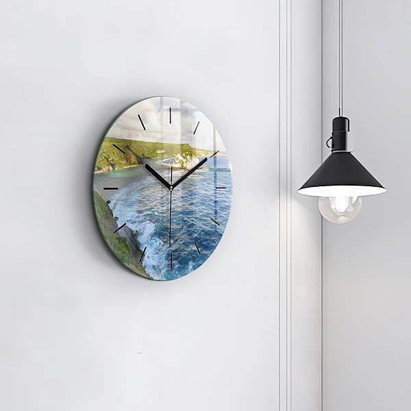 Wanduhr glas rund Ozeanische Küste