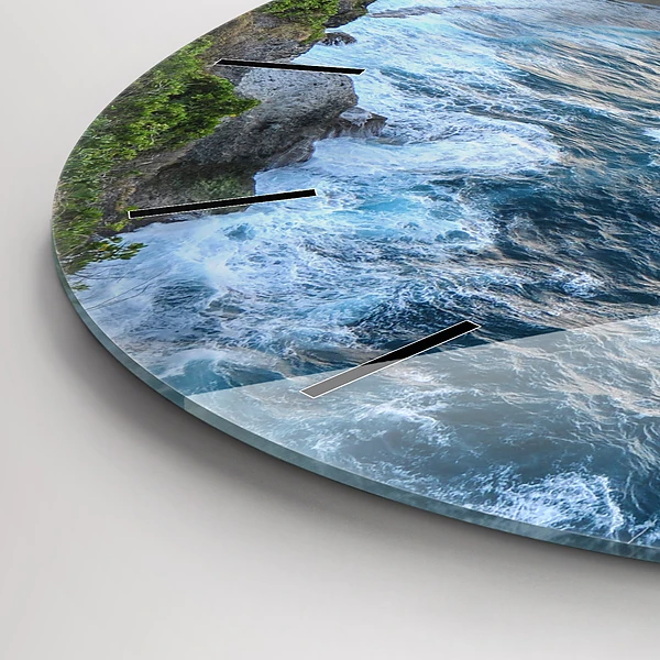 Wanduhr glas rund Ozeanische Küste