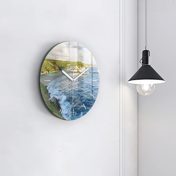 Wanduhr glas rund Ozeanische Küste